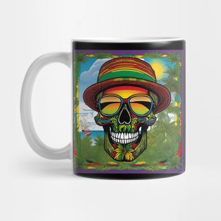 Reggae Music - Jamaican Stoner Skull 26 Mug